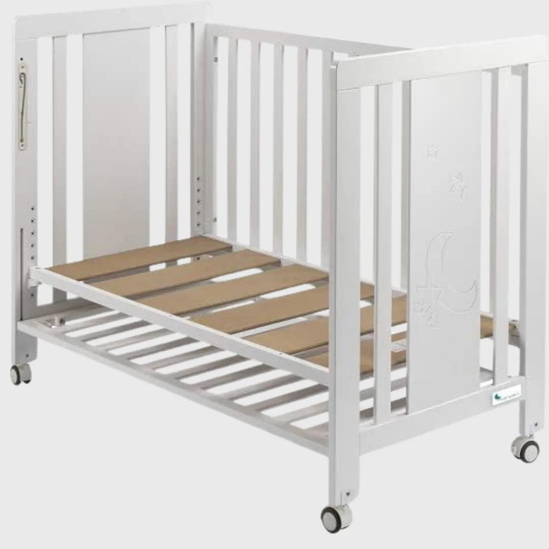 Lit bébé Moonet Premium Blanc - Interbaby