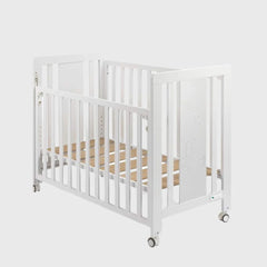 Lit bébé Moonet Premium Blanc - Interbaby