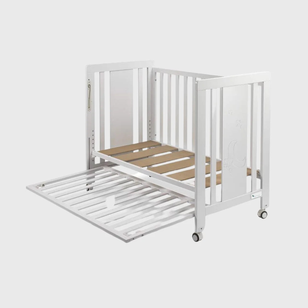 Lit bébé Moonet Premium Blanc - Interbaby