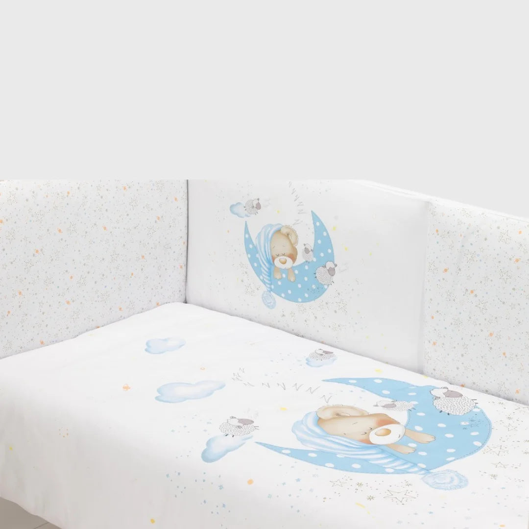 Set 2 Pcs Pour Lit Bébé 60X120 (Couette+ TourDe Lit) Mod Sleeping Bear - Interbaby