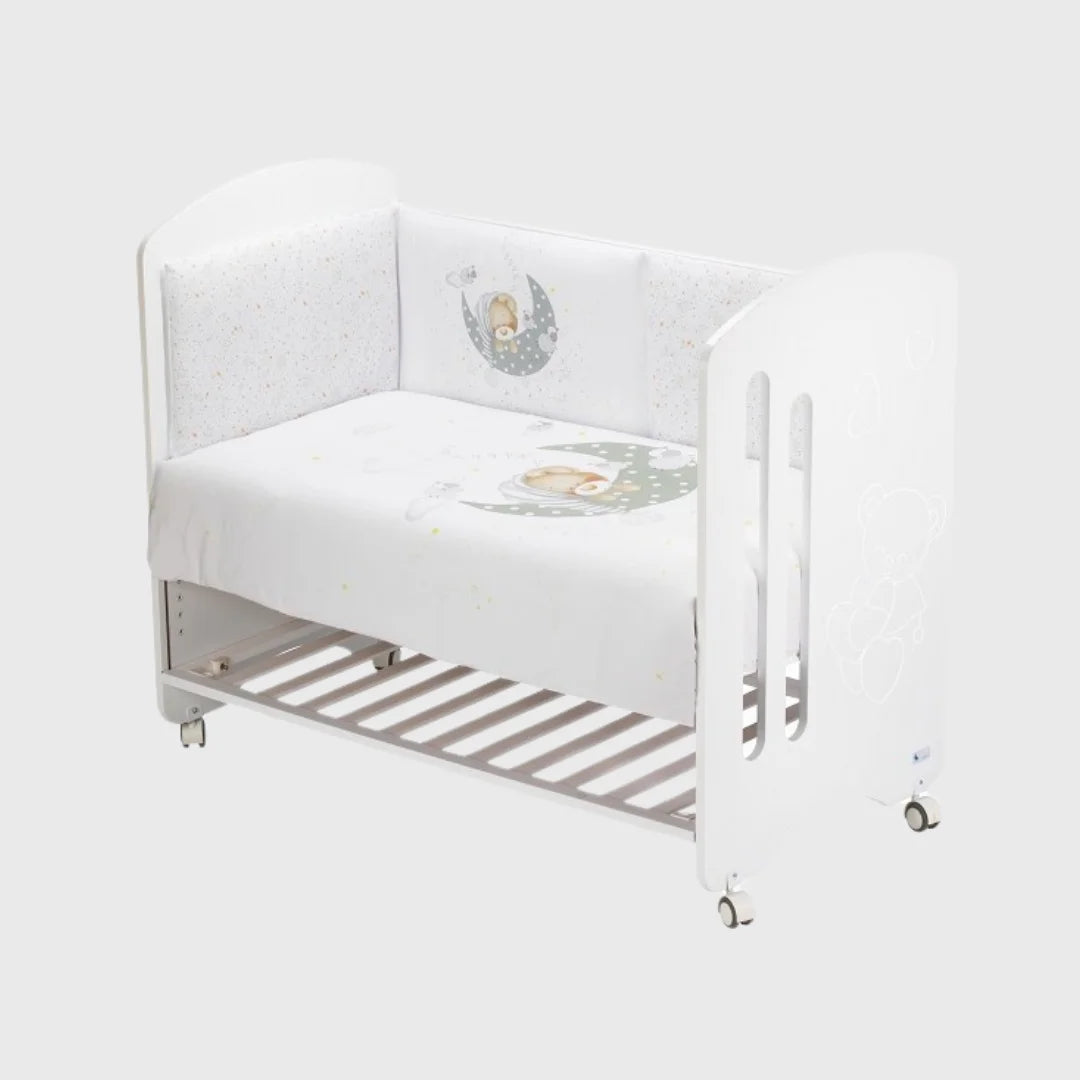 Set 2 Pcs Pour Lit Bébé 60X120 (Couette+ TourDe Lit) Mod Sleeping Bear - Interbaby