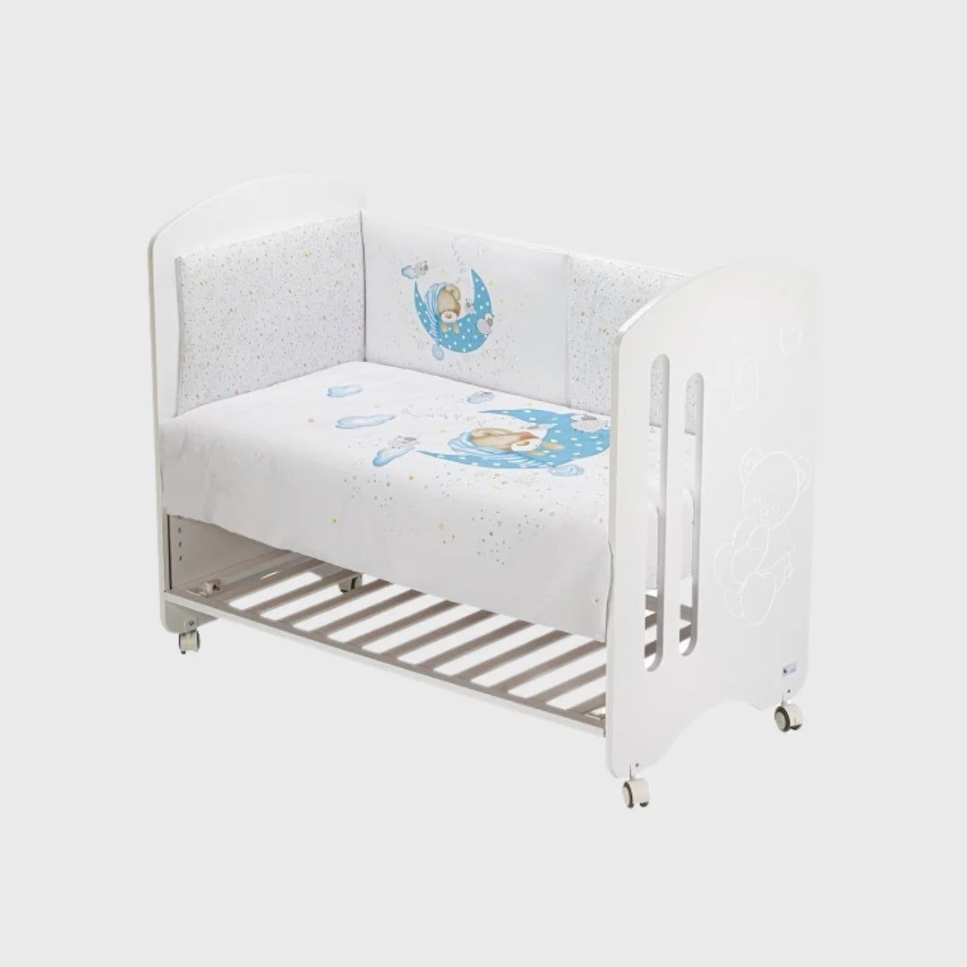 Set 2 Pcs Pour Lit Bébé 60X120 (Couette+ TourDe Lit) Mod Sleeping Bear - Interbaby