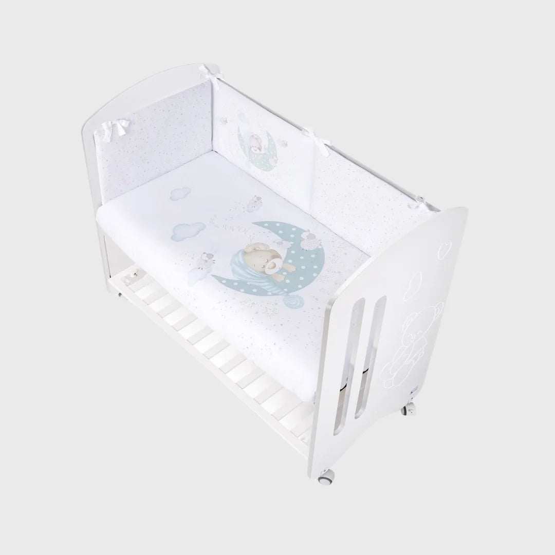 Set 2 Pcs Pour Lit Bébé 60X120 (Couette+ TourDe Lit) Mod Sleeping Bear - Interbaby