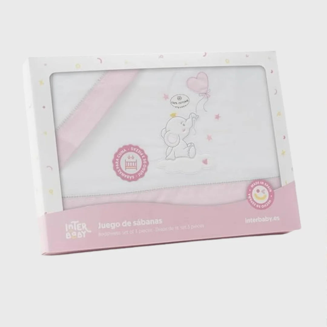 Draps en flanelle happy elephant- Interbaby