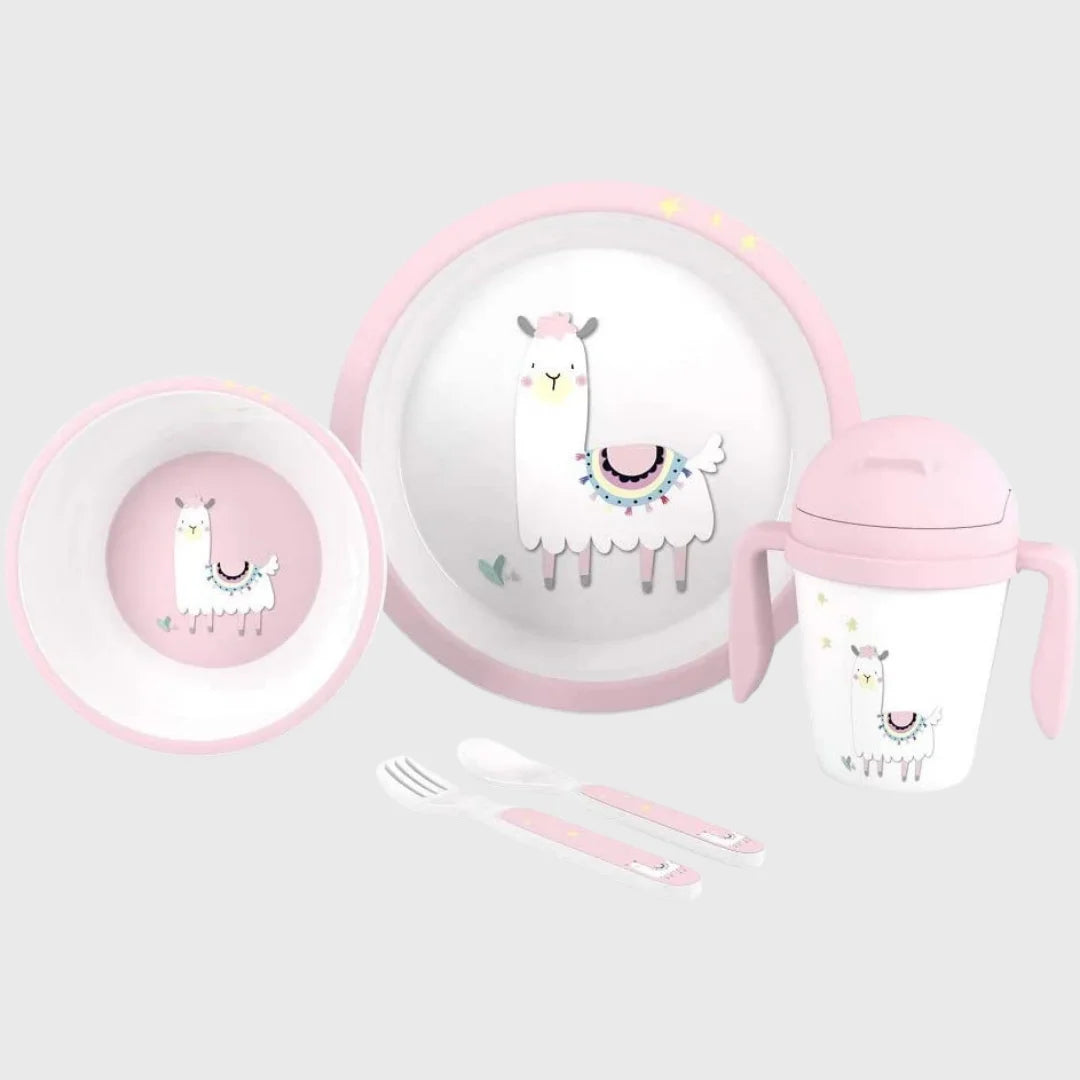 Set Vaisselles 5 Pcs Mod Llama - Interbaby