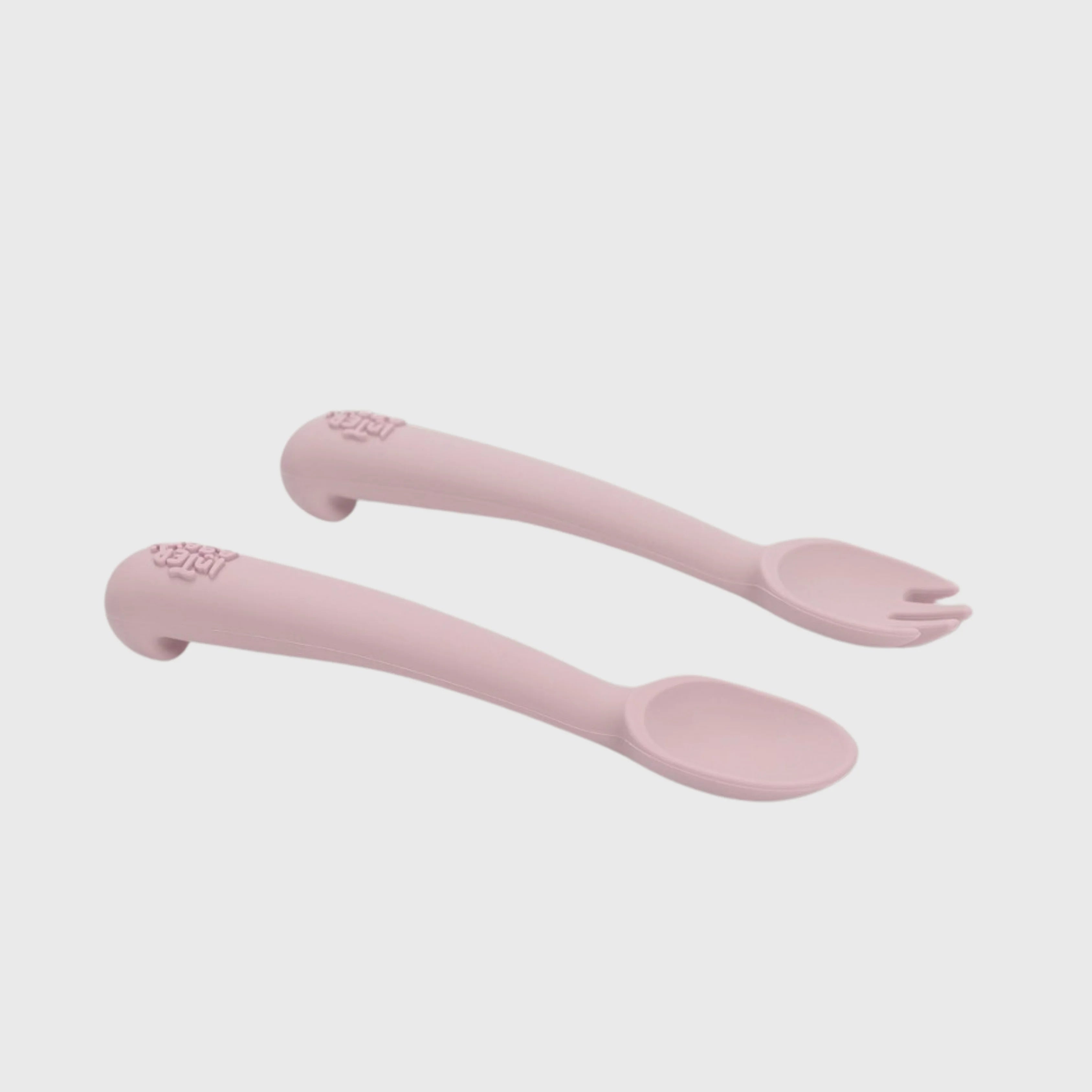 Cuillère et fourchette en silicone - Interbaby – Babies by Peewees