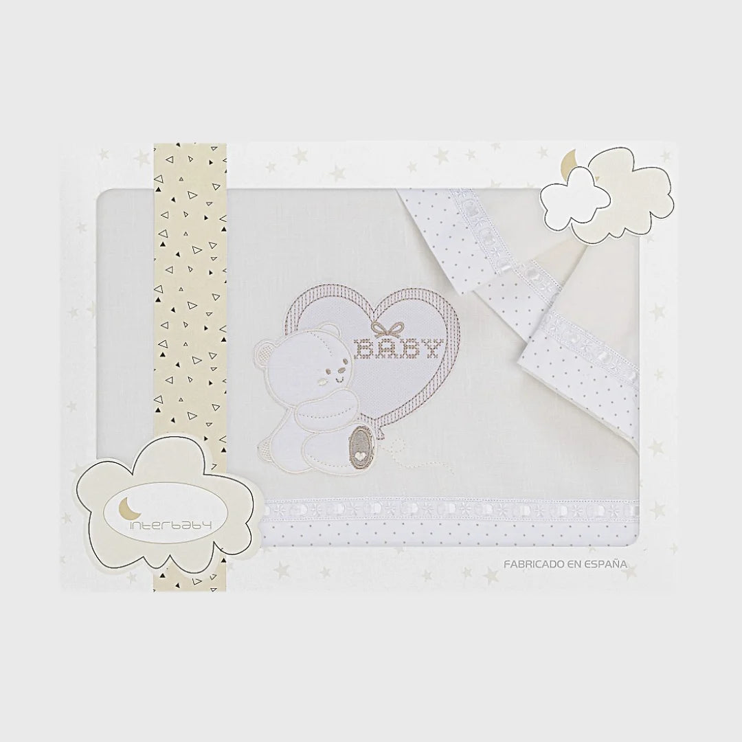 Parure lit 3Pièces Mod Baby Love - Interbaby