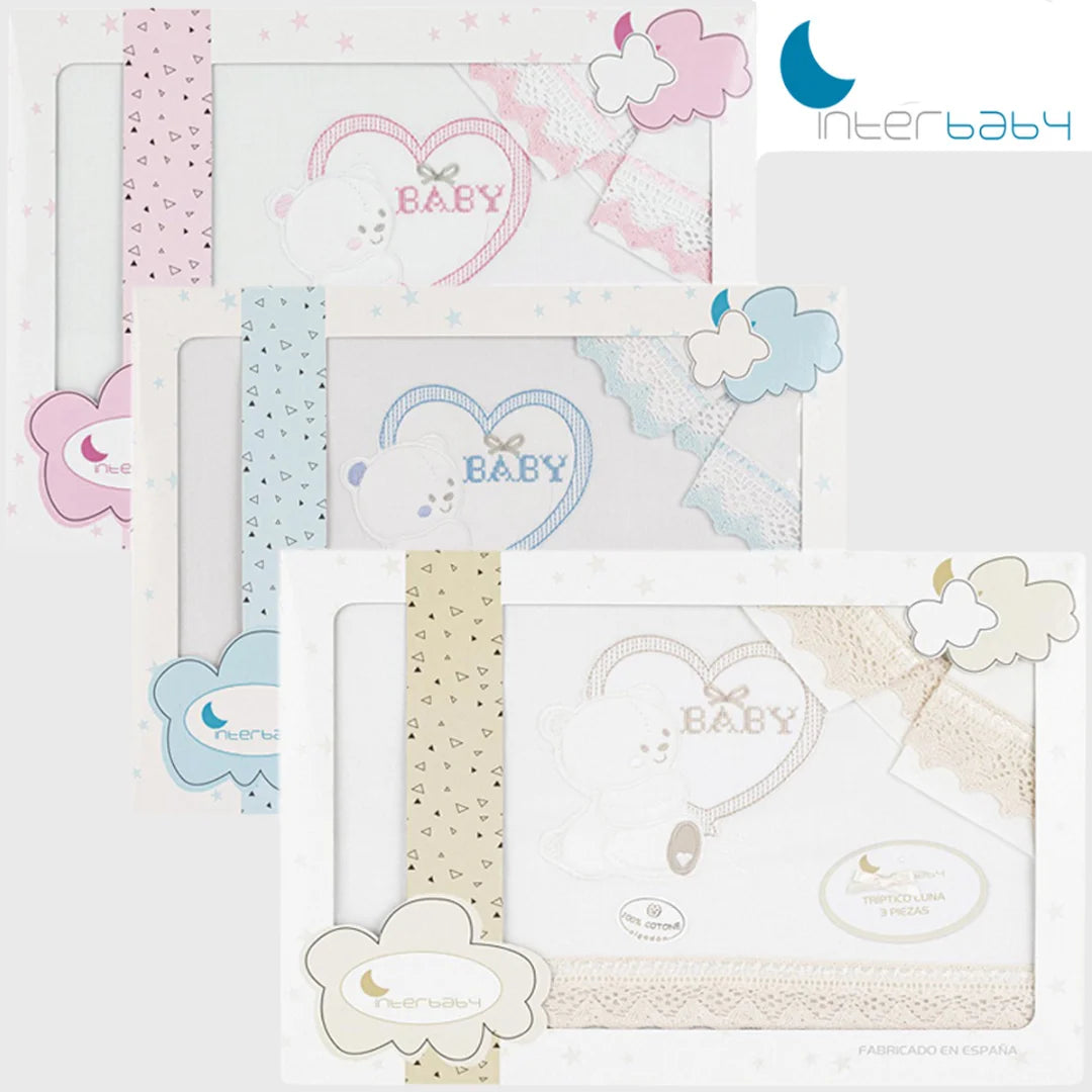 Parure lit 3Pièces Mod Baby Love - Interbaby