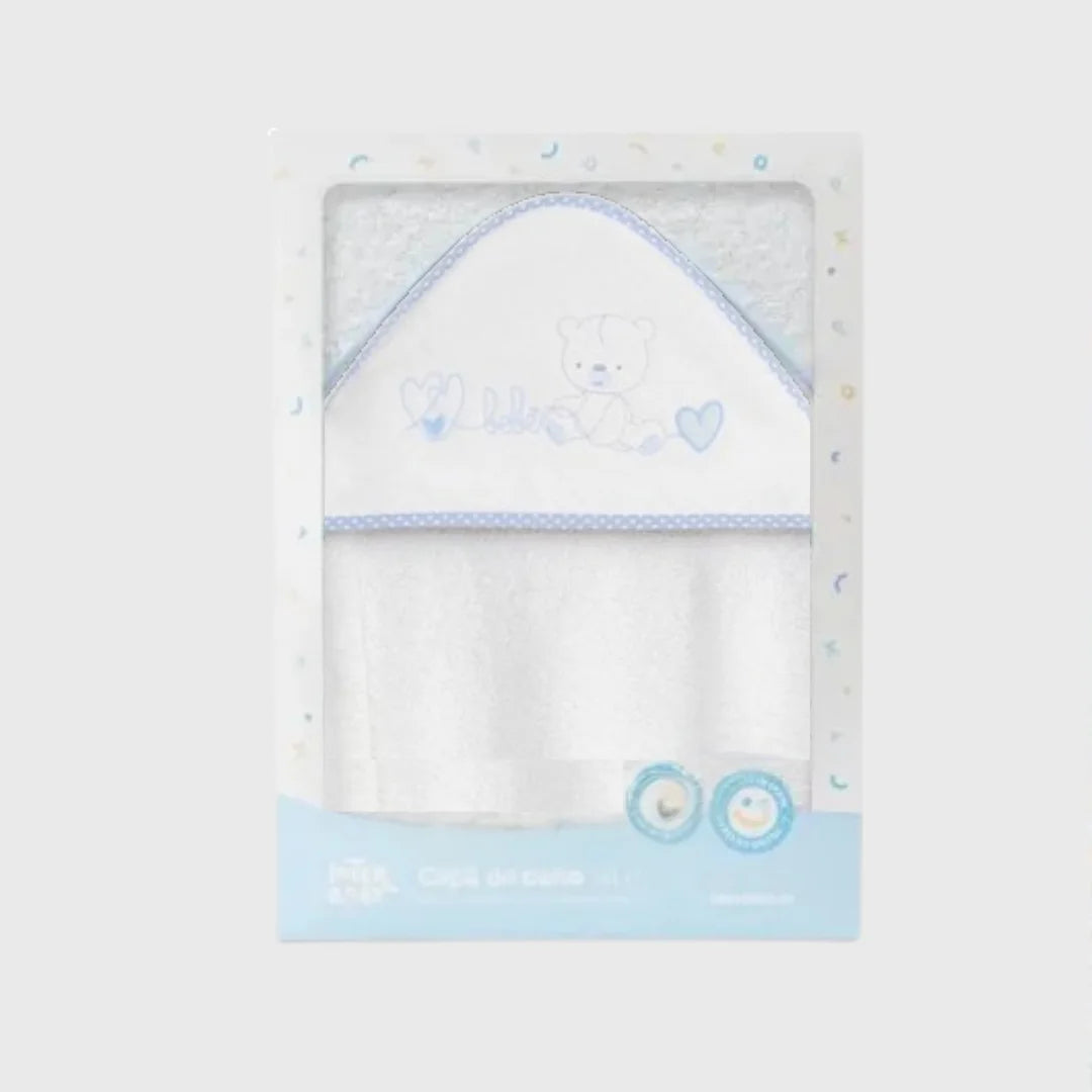 Cape De bain À Capuche Mod Coeur d'ours - Interbaby