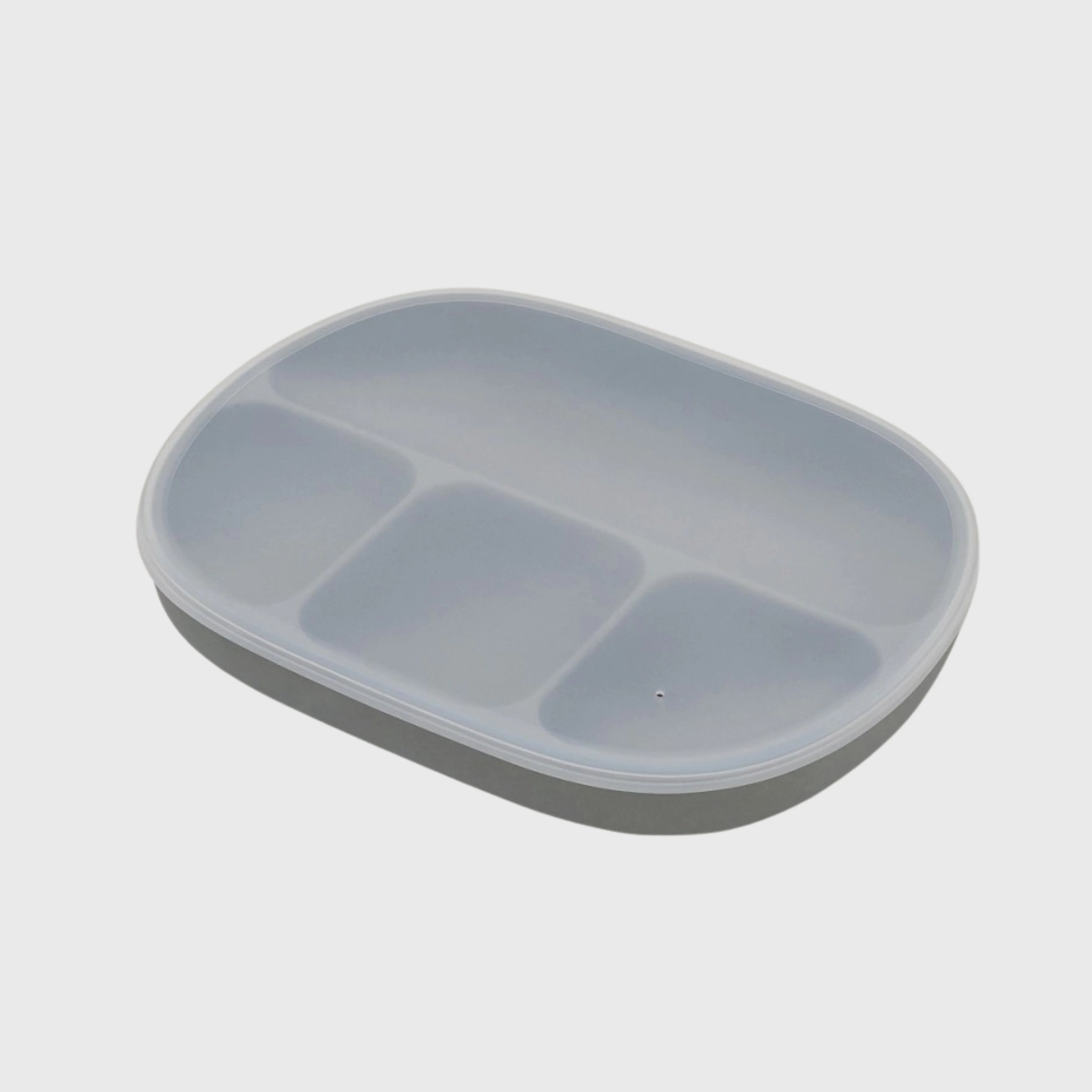 ASSIETTE EN SILICONE AVEC VENTOUSE ET COUVERCLE  - Interbaby