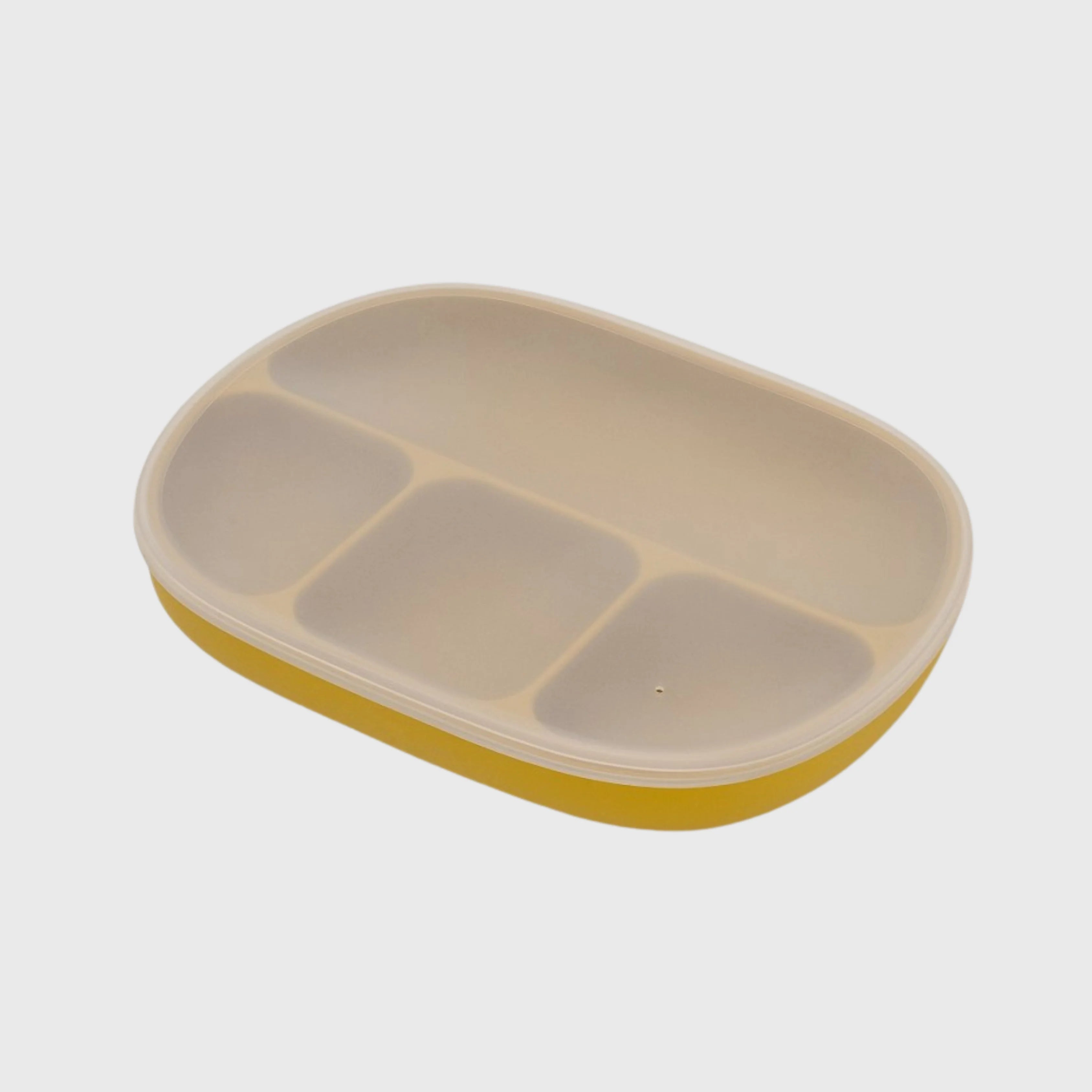 ASSIETTE EN SILICONE AVEC VENTOUSE ET COUVERCLE  - Interbaby