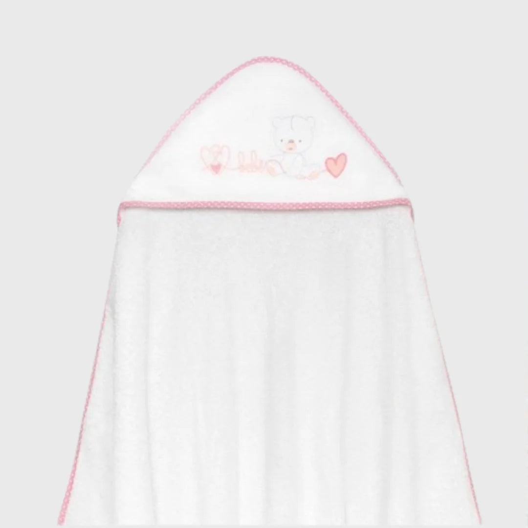 Cape De bain À Capuche Mod Coeur d'ours - Interbaby