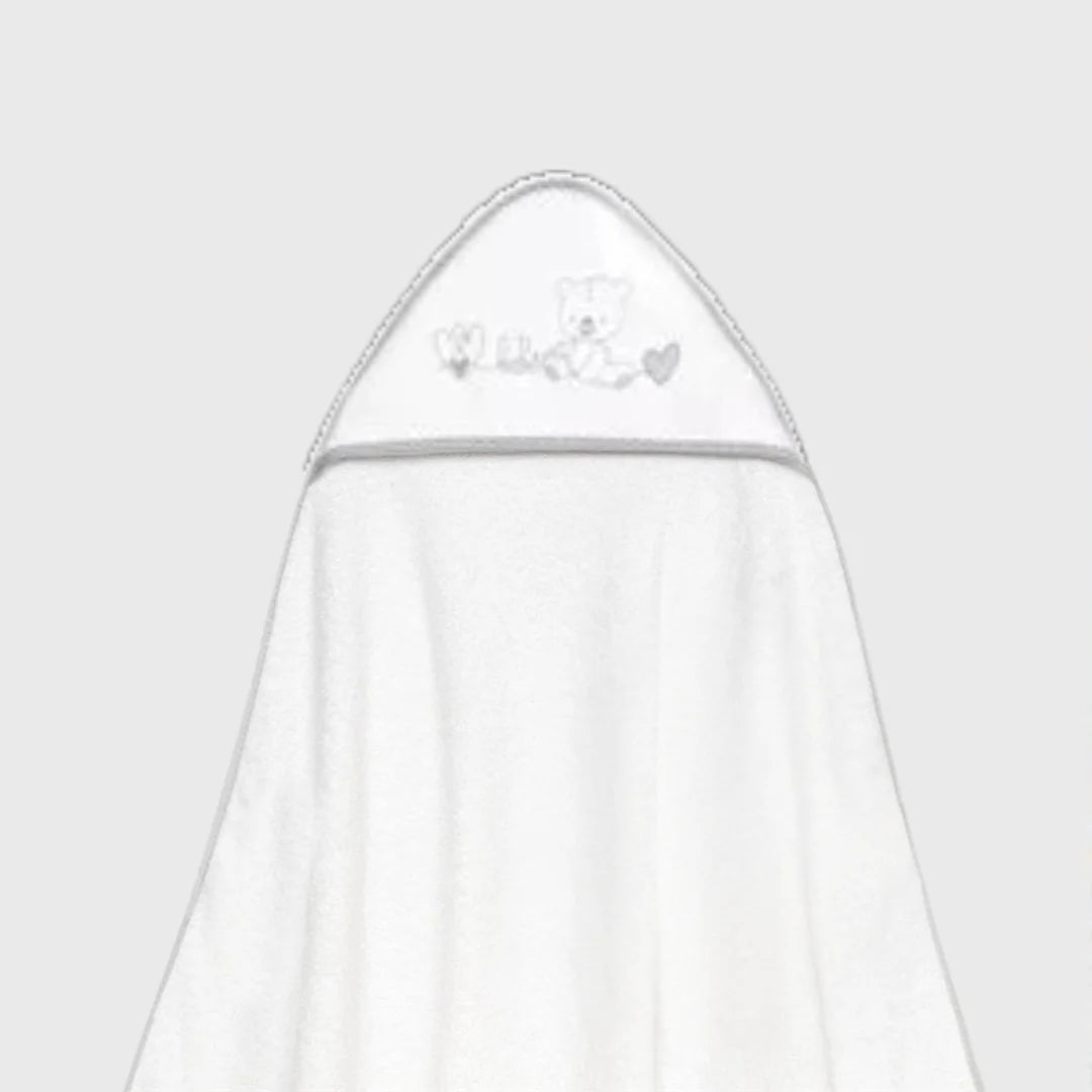 Cape De bain À Capuche Mod Coeur d'ours - Interbaby