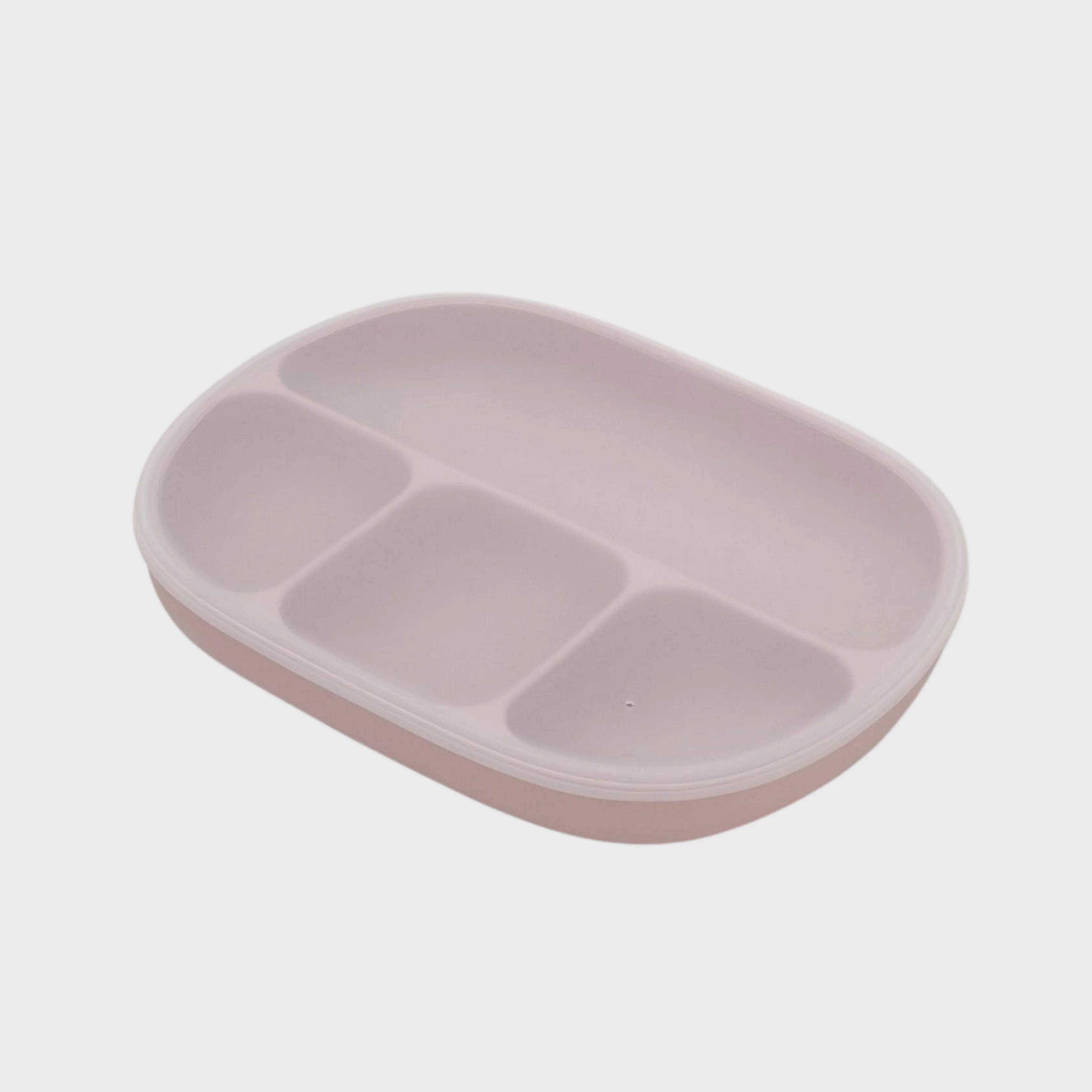 ASSIETTE EN SILICONE AVEC VENTOUSE ET COUVERCLE  - Interbaby