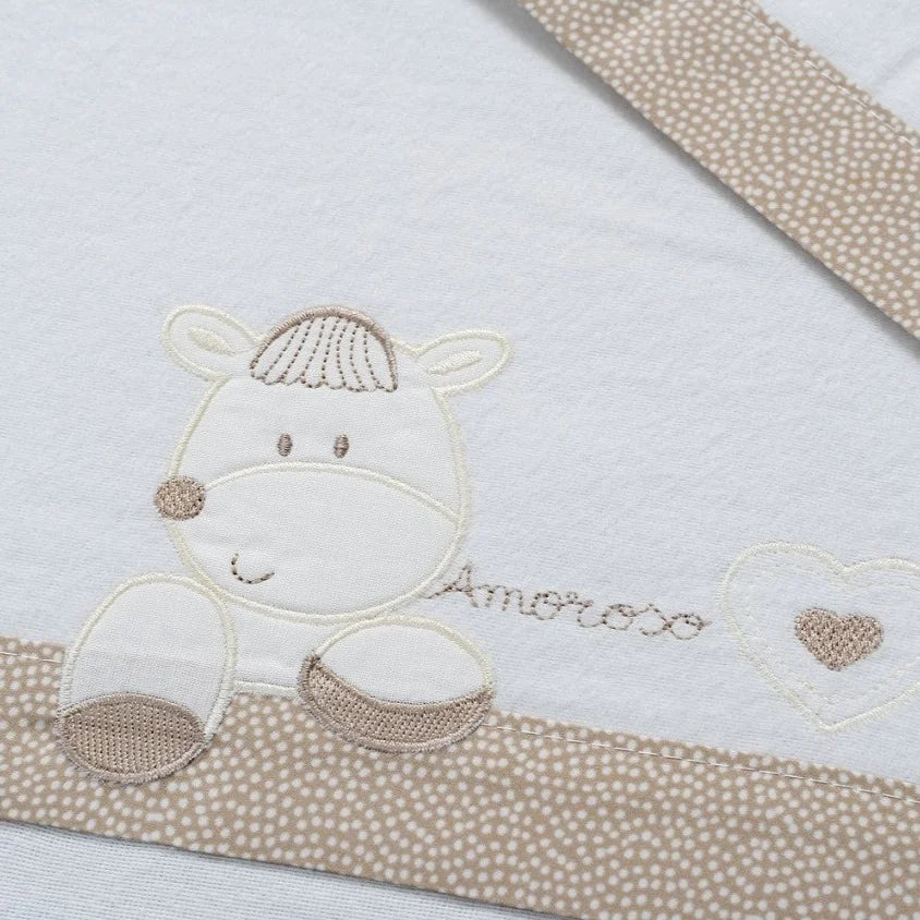 Draps en flanelle Coeur d'amour - Interbaby