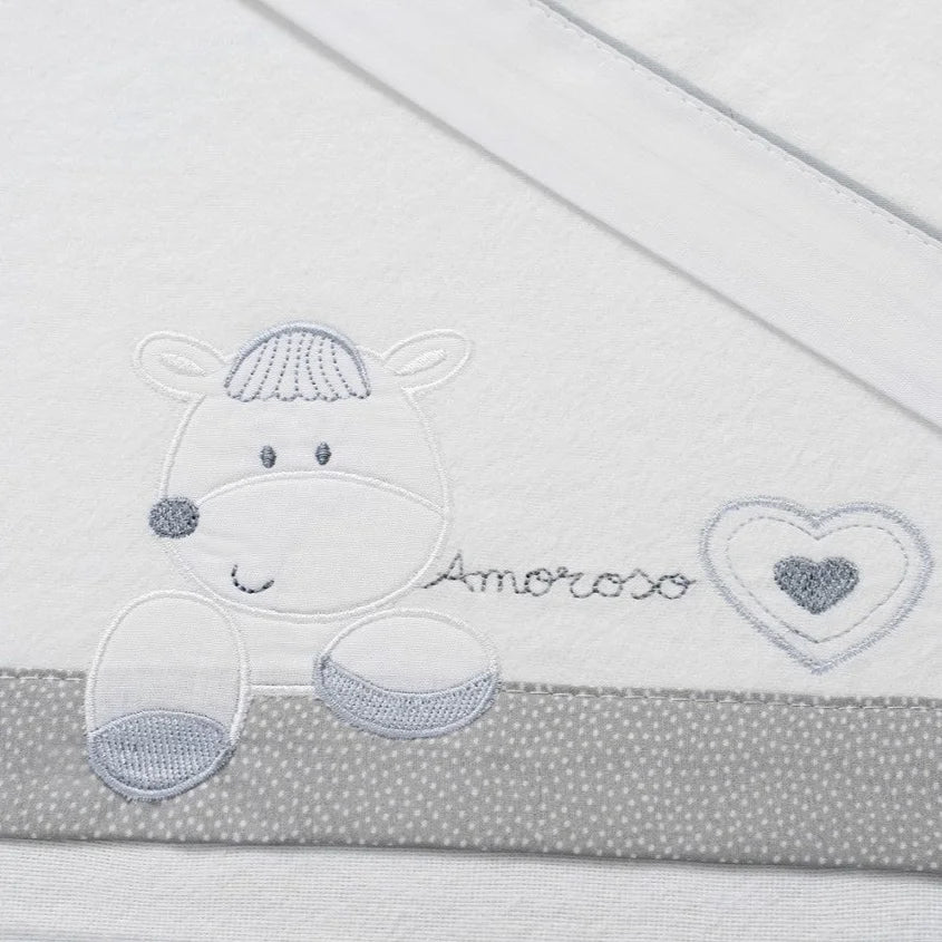 Draps en flanelle Coeur d'amour - Interbaby