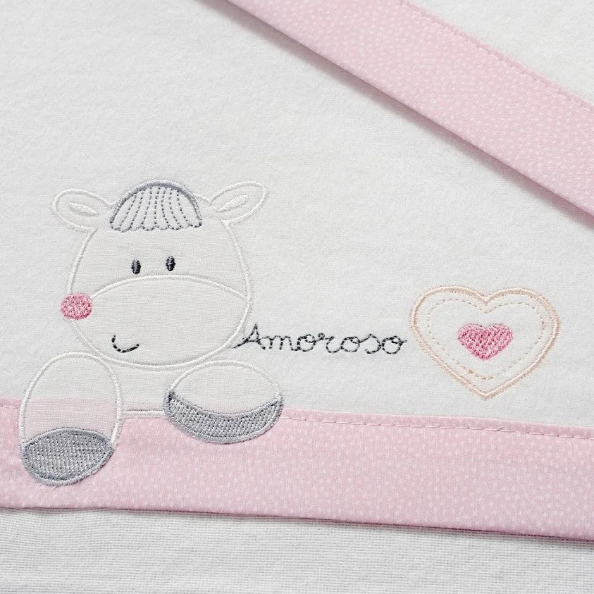 Draps en flanelle Coeur d'amour - Interbaby